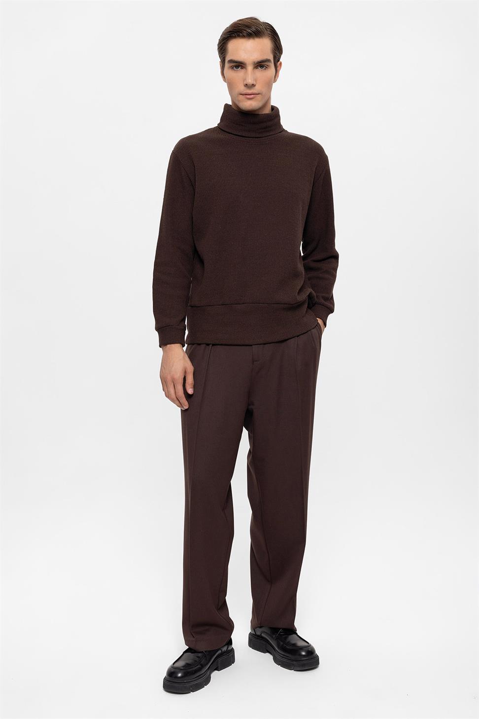 سترة الياقة المدورة للرجال