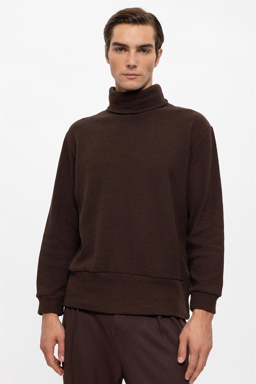 سترة الياقة المدورة للرجال