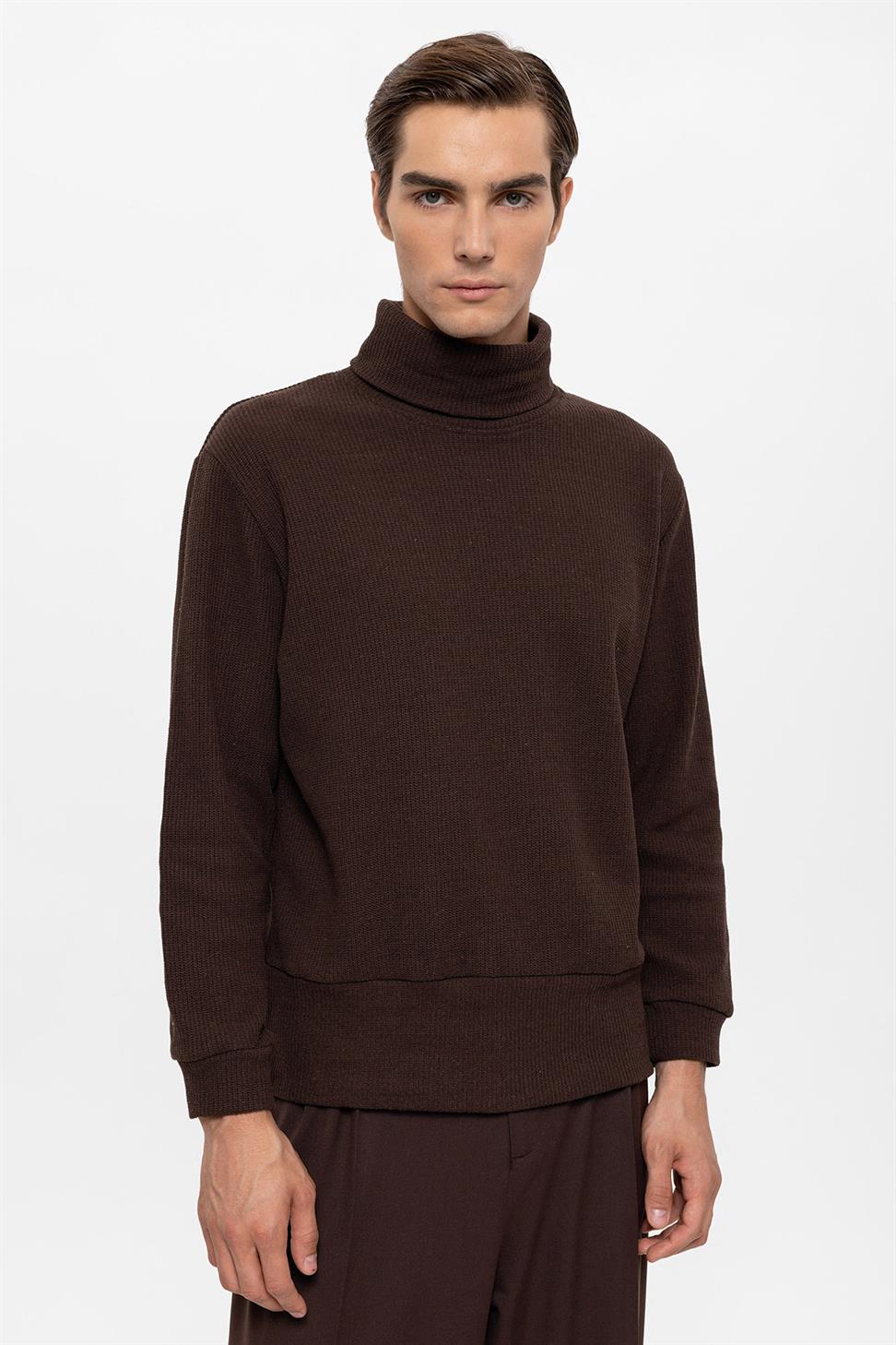 سترة الياقة المدورة للرجال