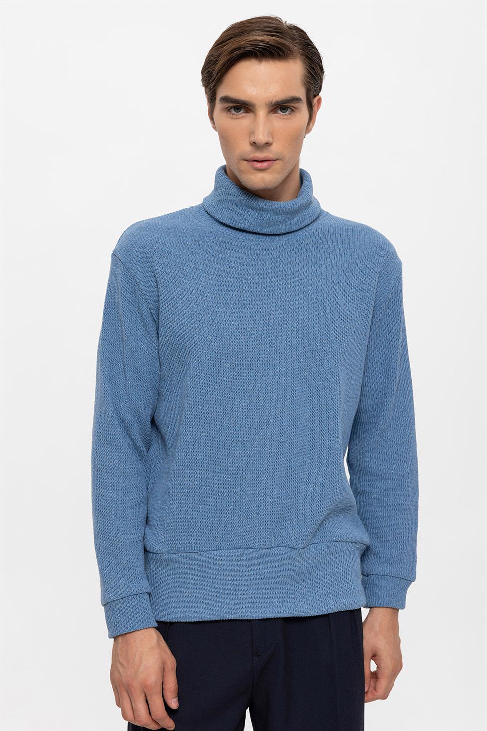 سترة الياقة المدورة للرجال