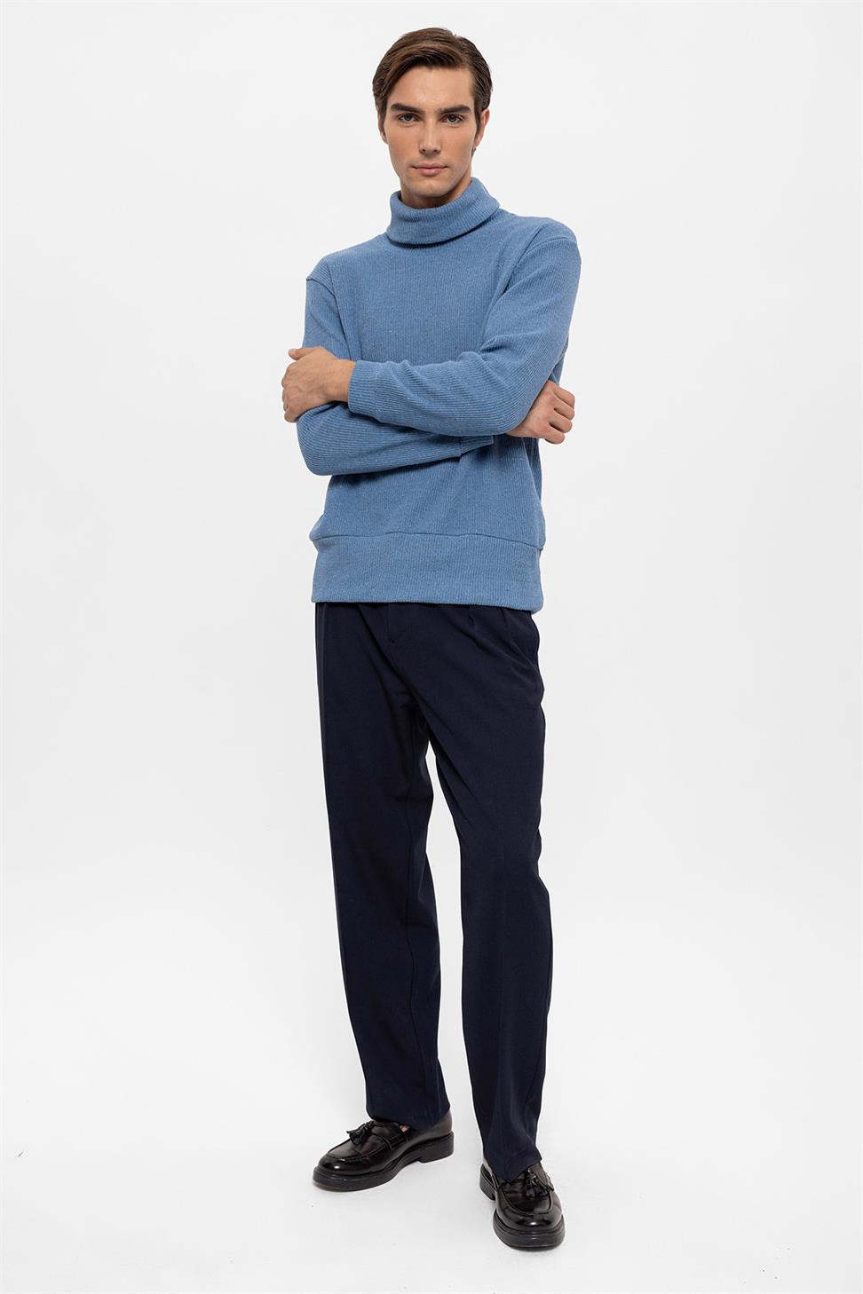 سترة الياقة المدورة للرجال