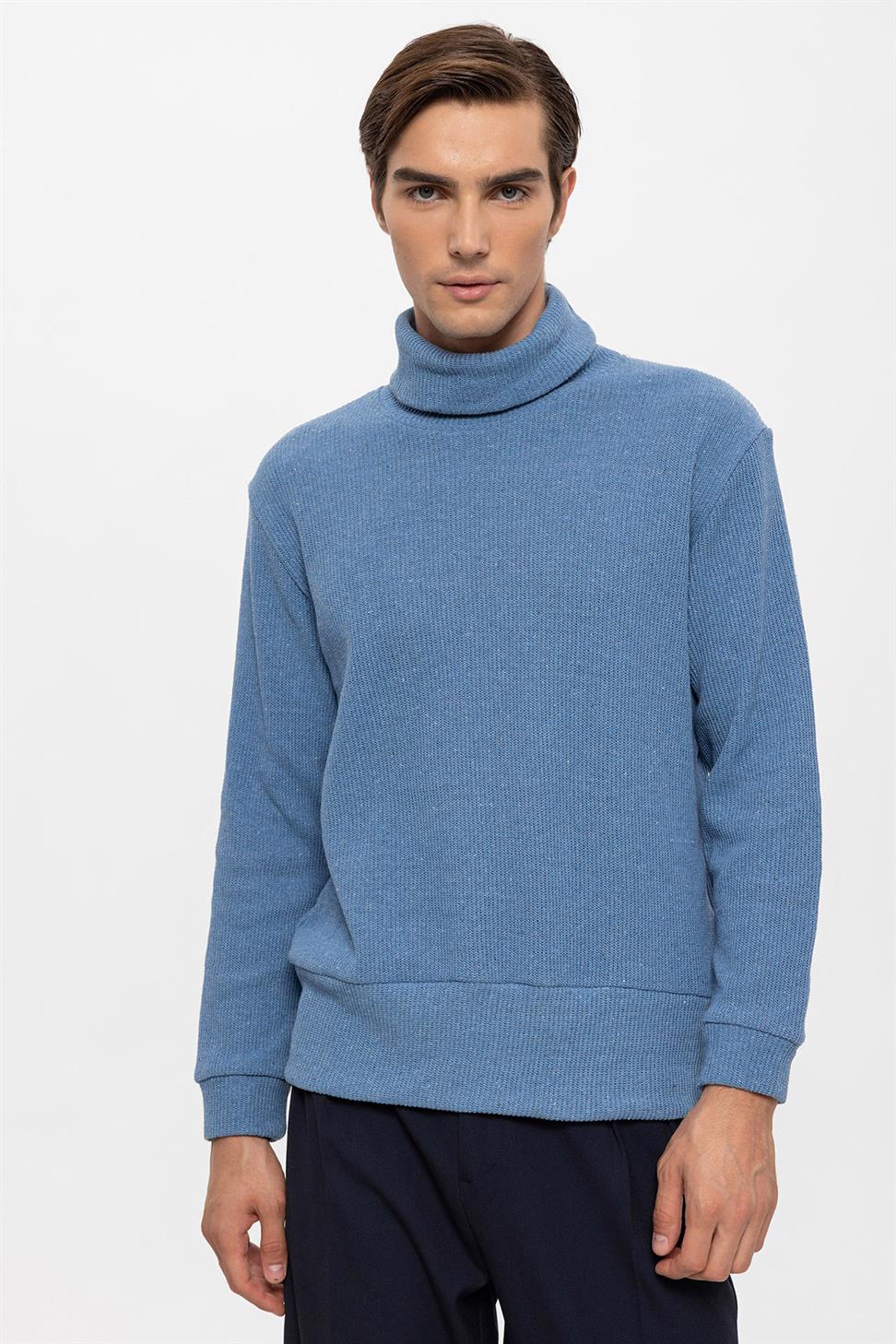 سترة الياقة المدورة للرجال