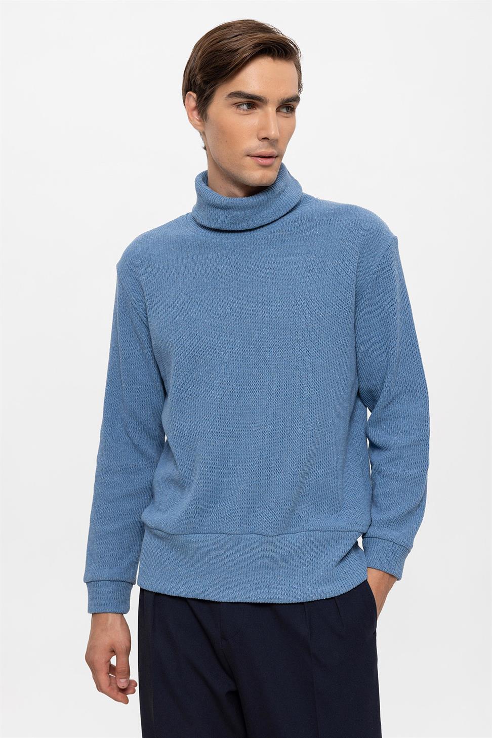 سترة الياقة المدورة للرجال