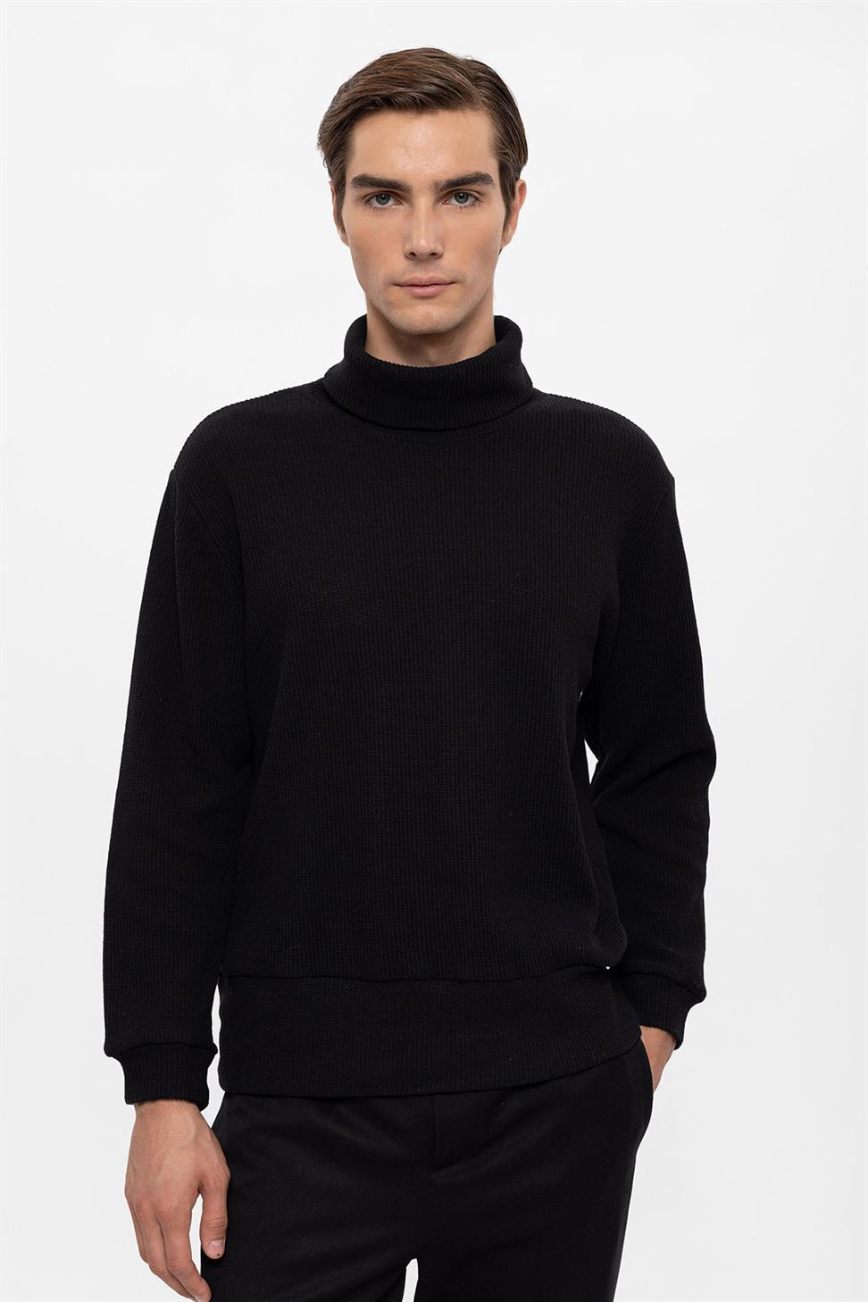 سترة الياقة المدورة للرجال