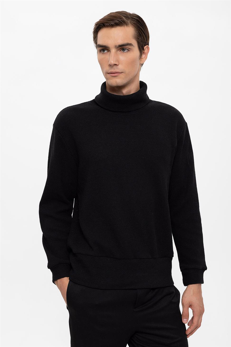 سترة الياقة المدورة للرجال