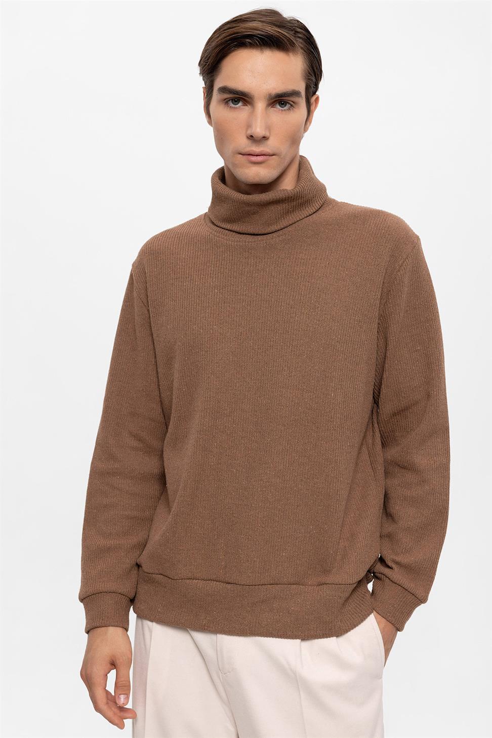 سترة الياقة المدورة للرجال