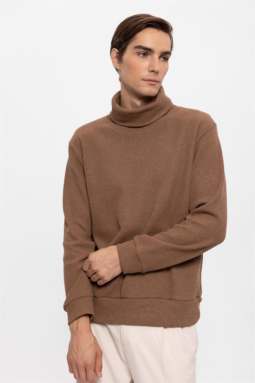 سترة الياقة المدورة للرجال