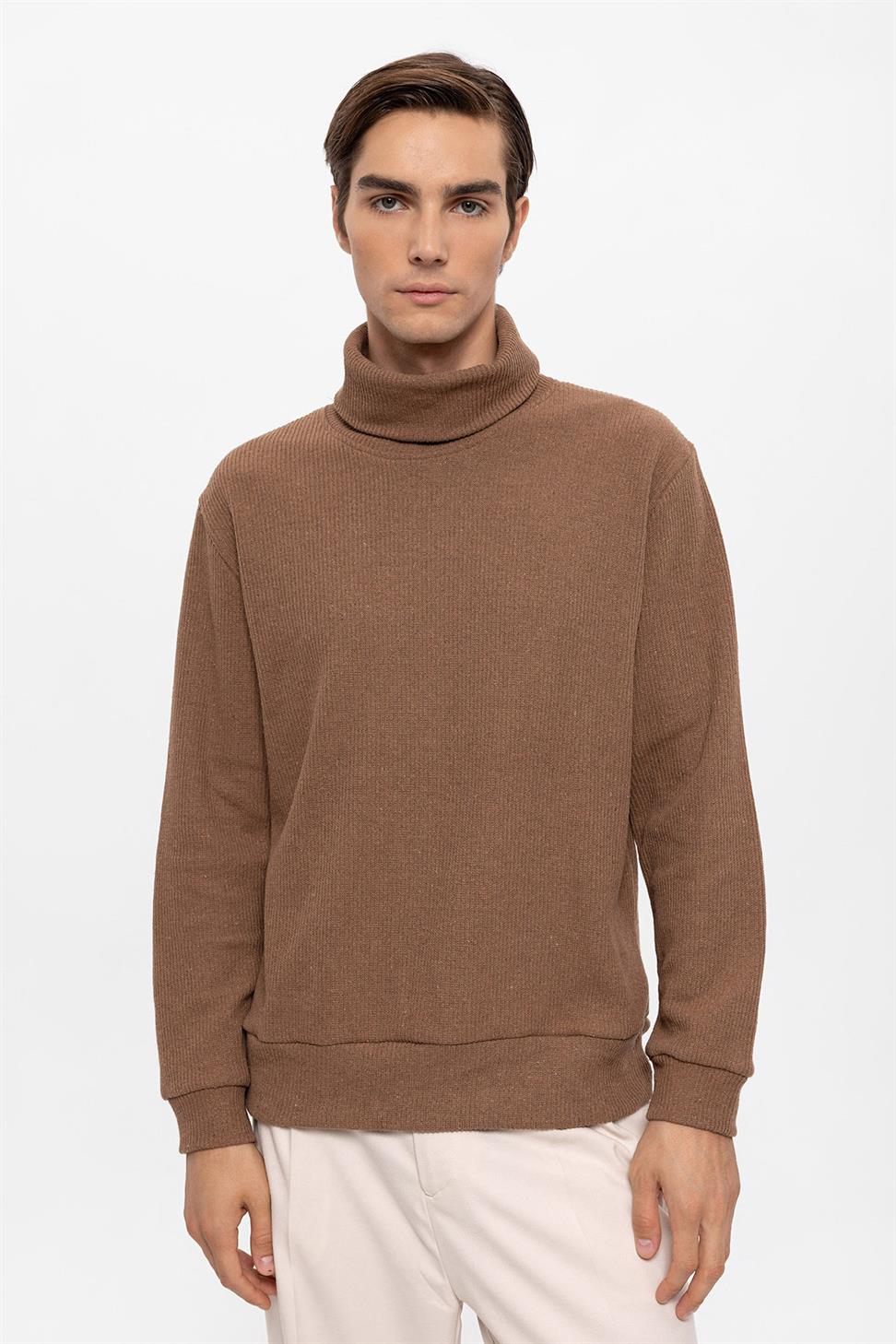 سترة الياقة المدورة للرجال