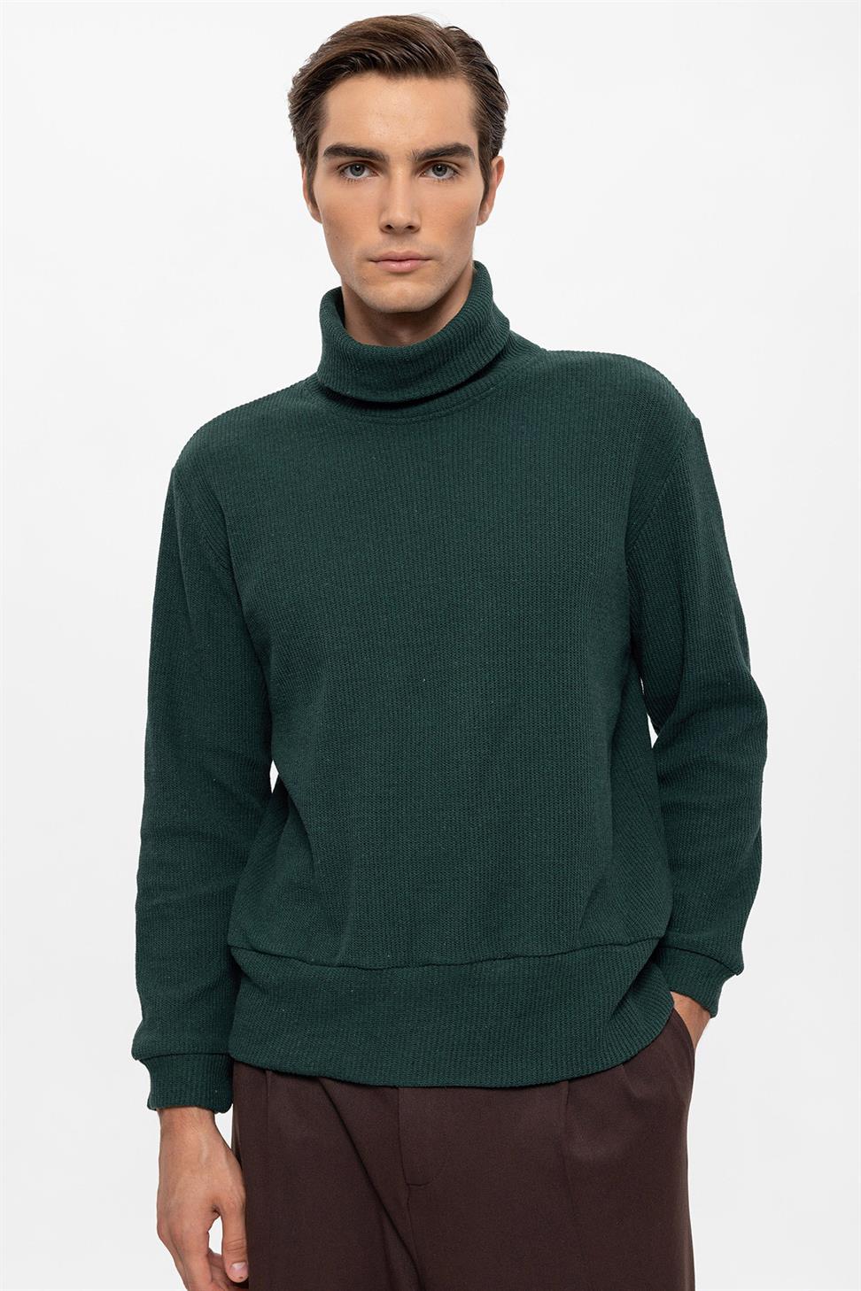 سترة الياقة المدورة للرجال