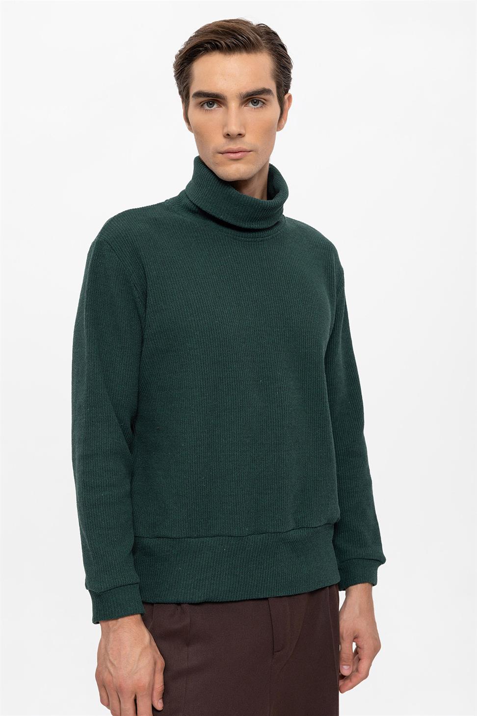 سترة الياقة المدورة للرجال