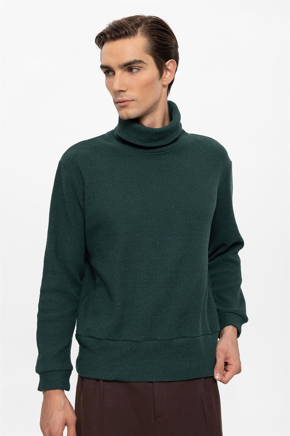 سترة الياقة المدورة للرجال