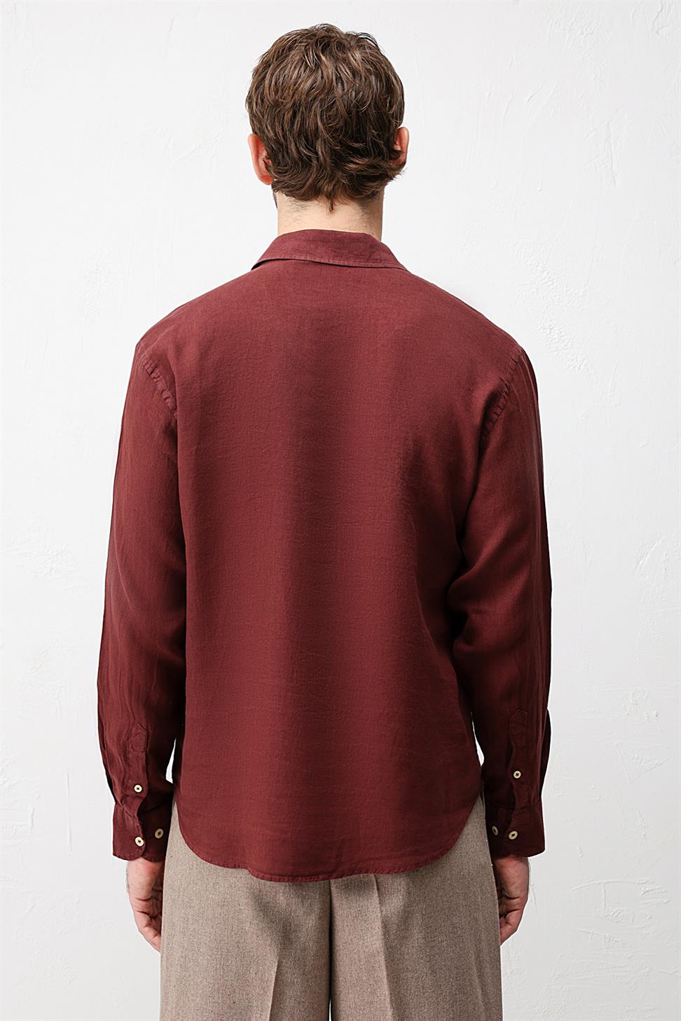 100% Linen Relax Fit Mens Shirt