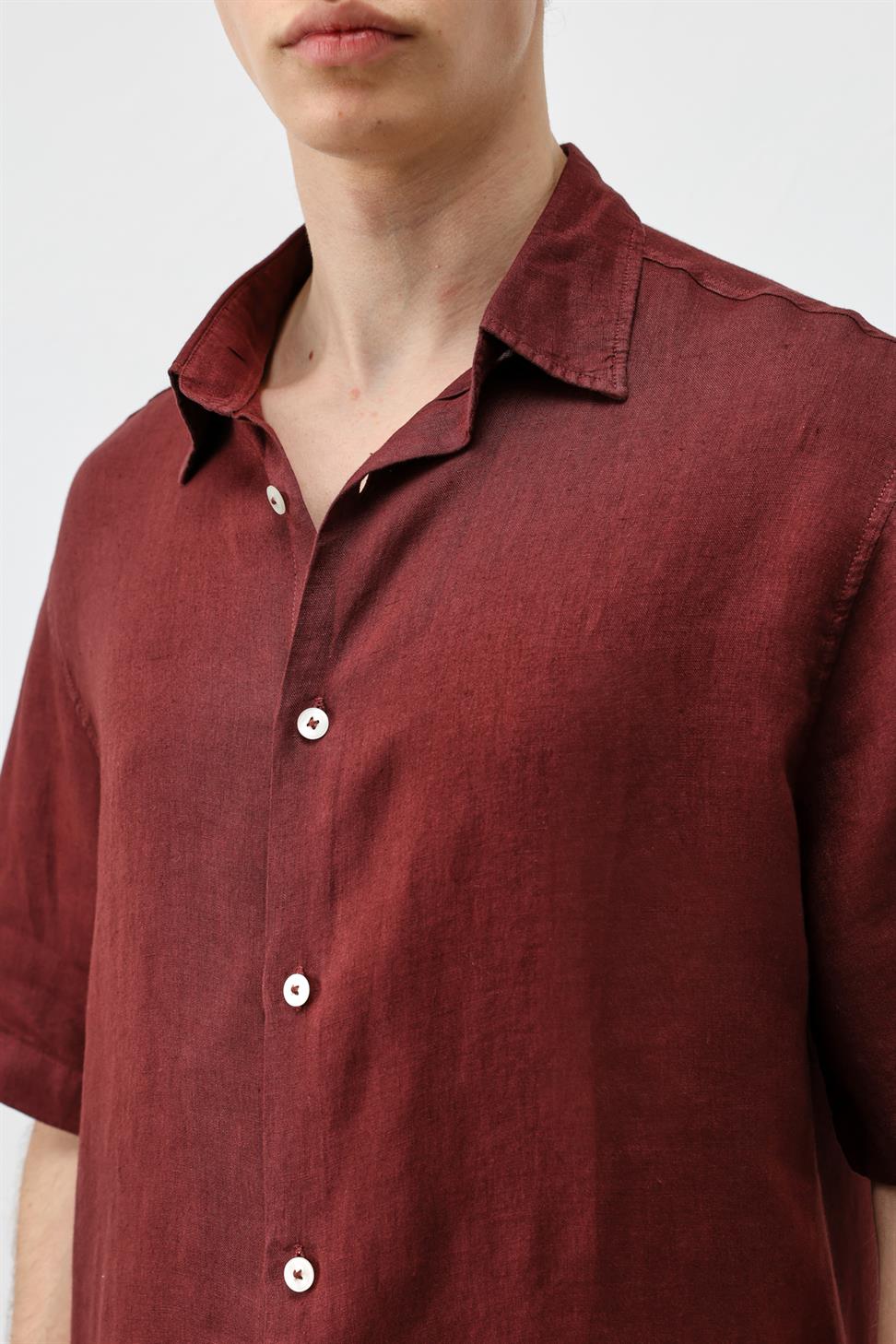 100% Linen Relaxed Mens Shirt