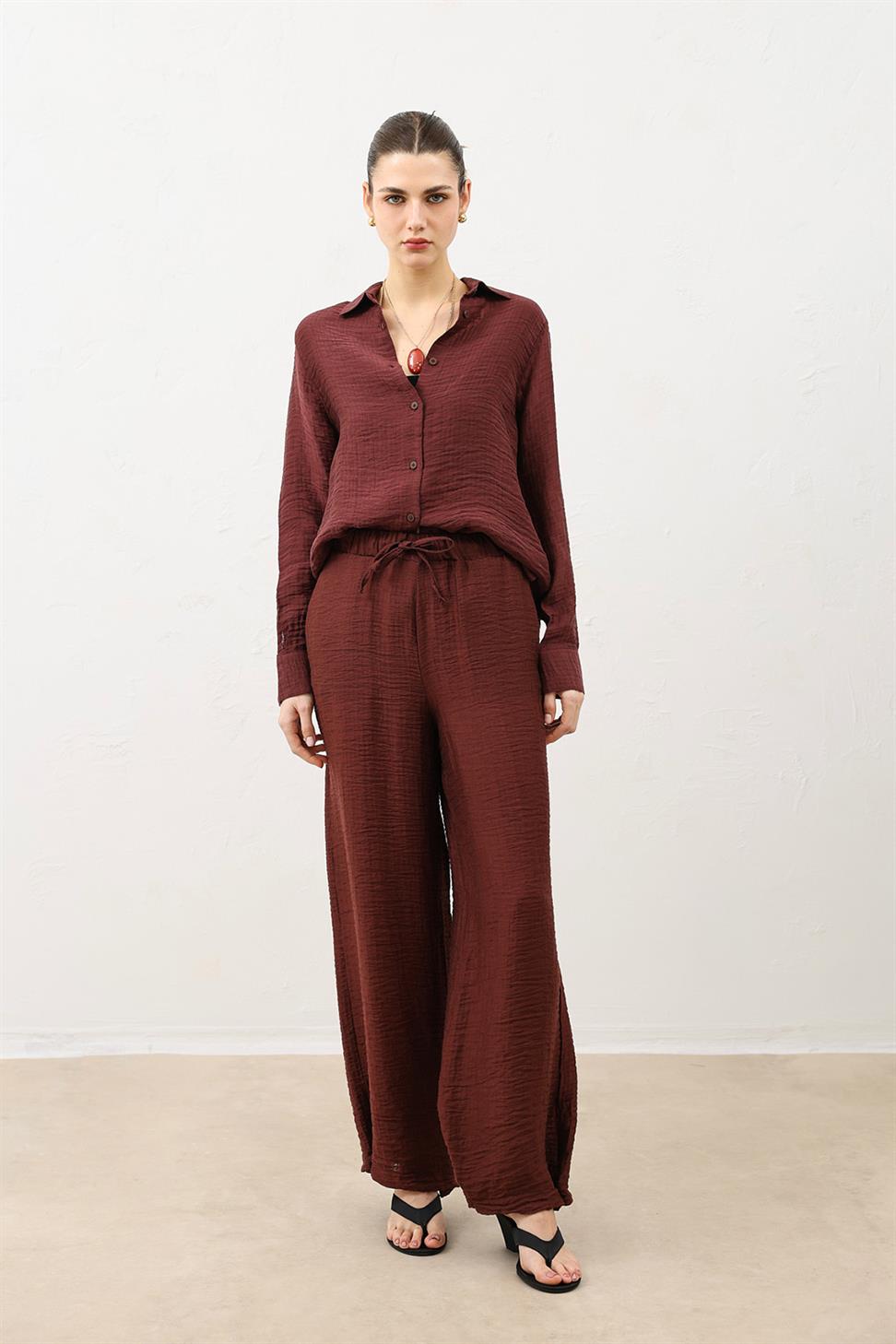 بنطلون نسائي قابل للتعديل مع أساور