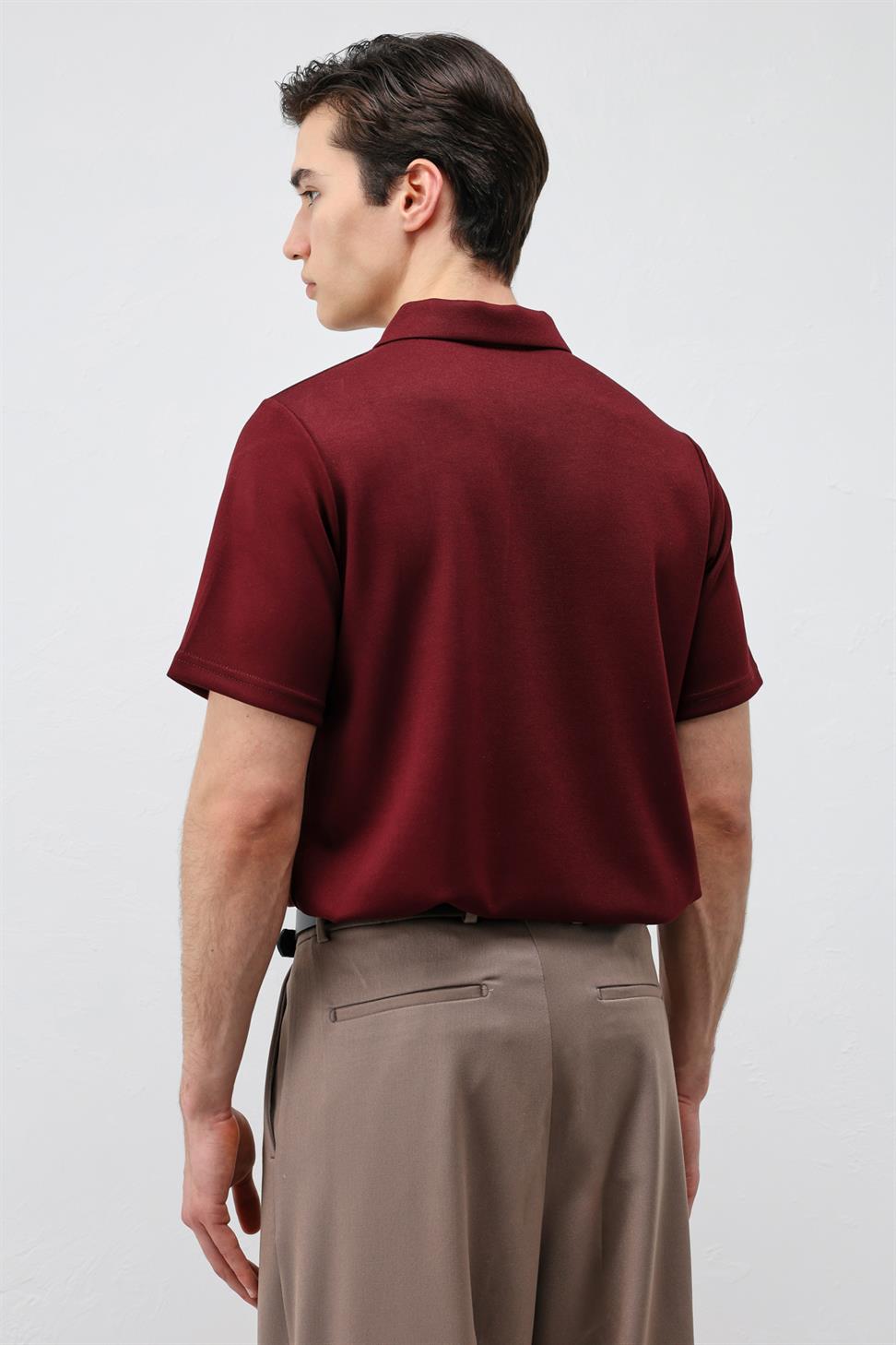 Basic Polo-Neck Mens T-Shirt