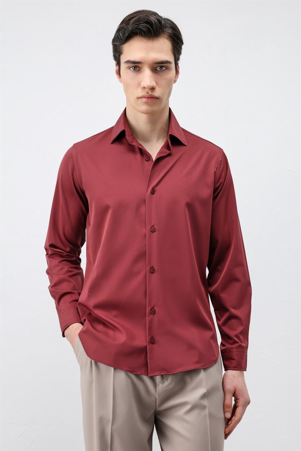 قميص رجالي من طراز Comfort Slim