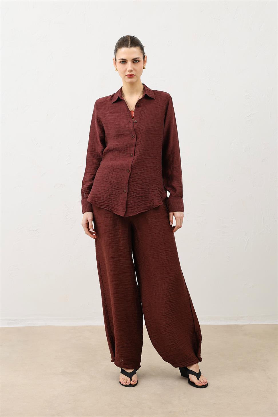 قميص نسائي من الشاش المطرز