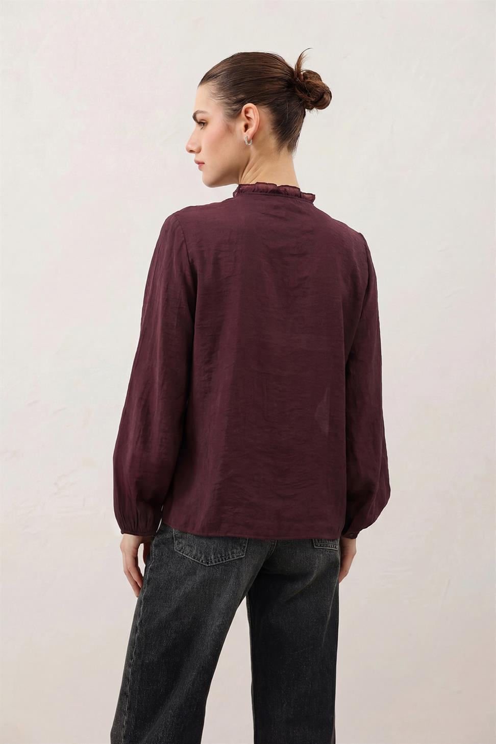 Womens Ruffled Blouse
