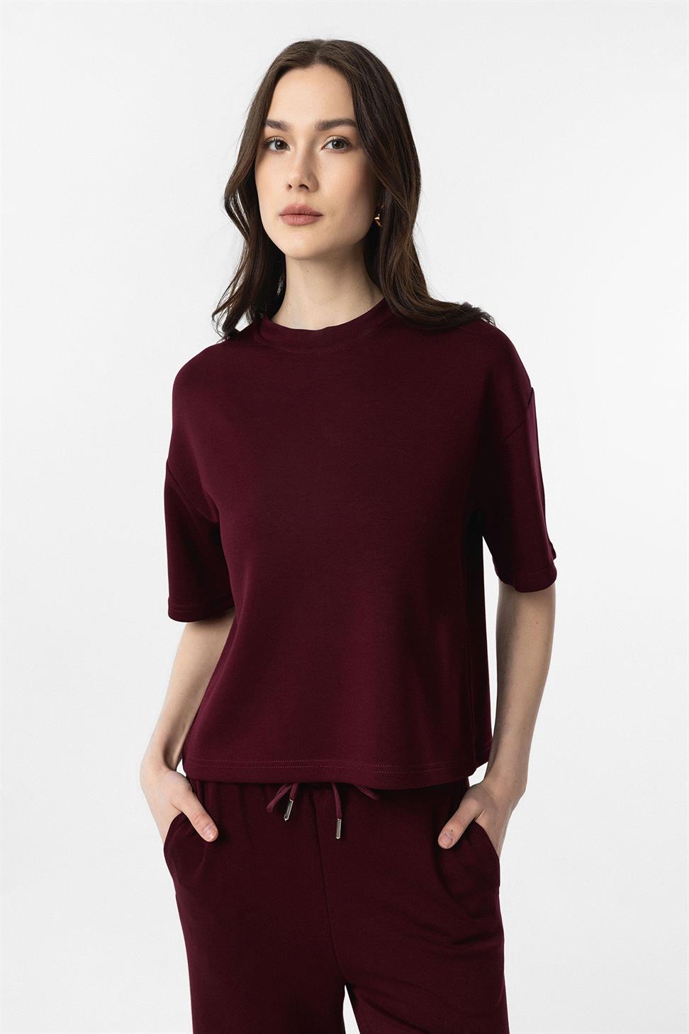 Antioch Bordo Modal Kadın Eşofman Takım