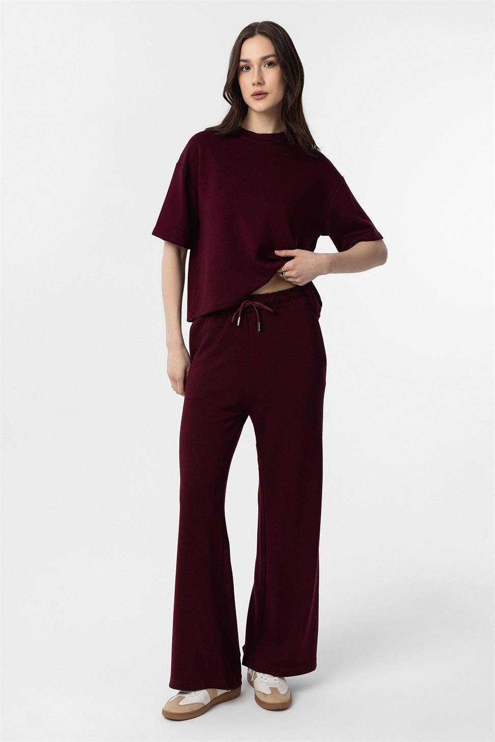 Antioch Bordo Modal Kadın Eşofman Takım