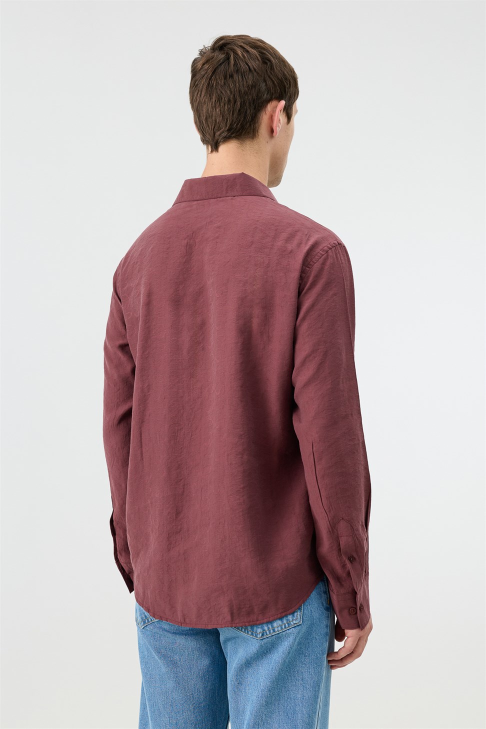 Mens Patterned Shirt with Modal Blend