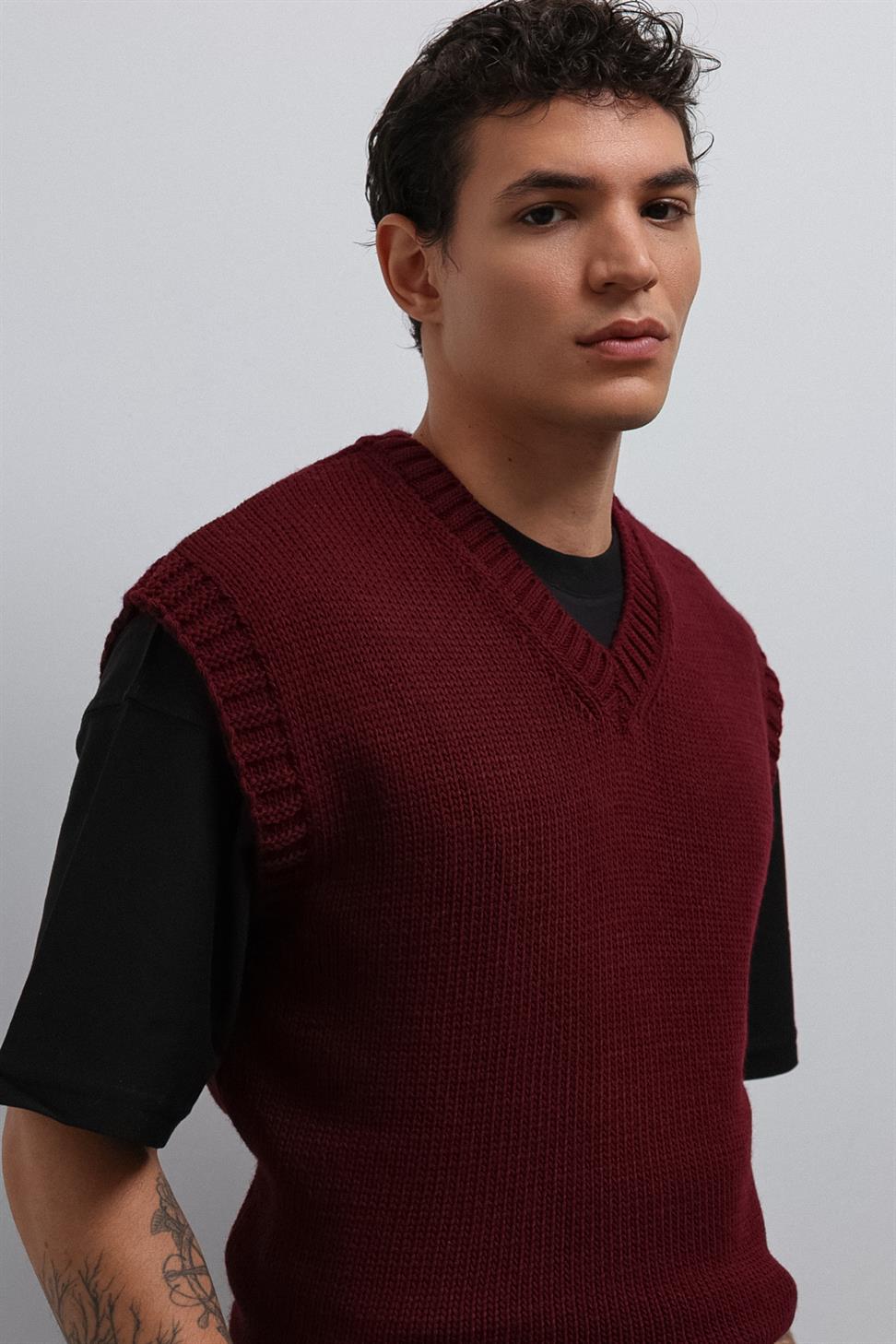 كارديغان رجالي محبوك