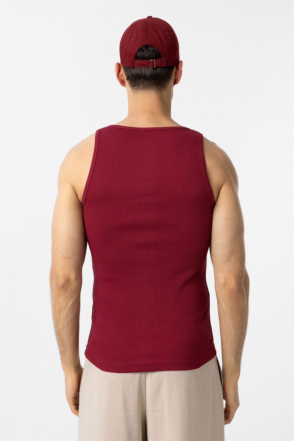 Antioch Bordo Slim Fit Erkek Atlet