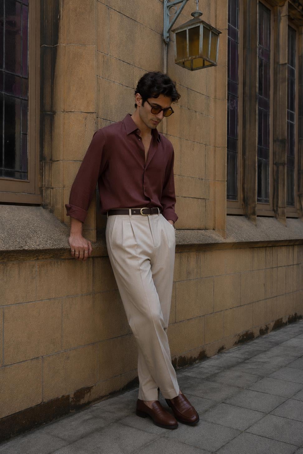 قميص تقني بقصّة عادية للرجال