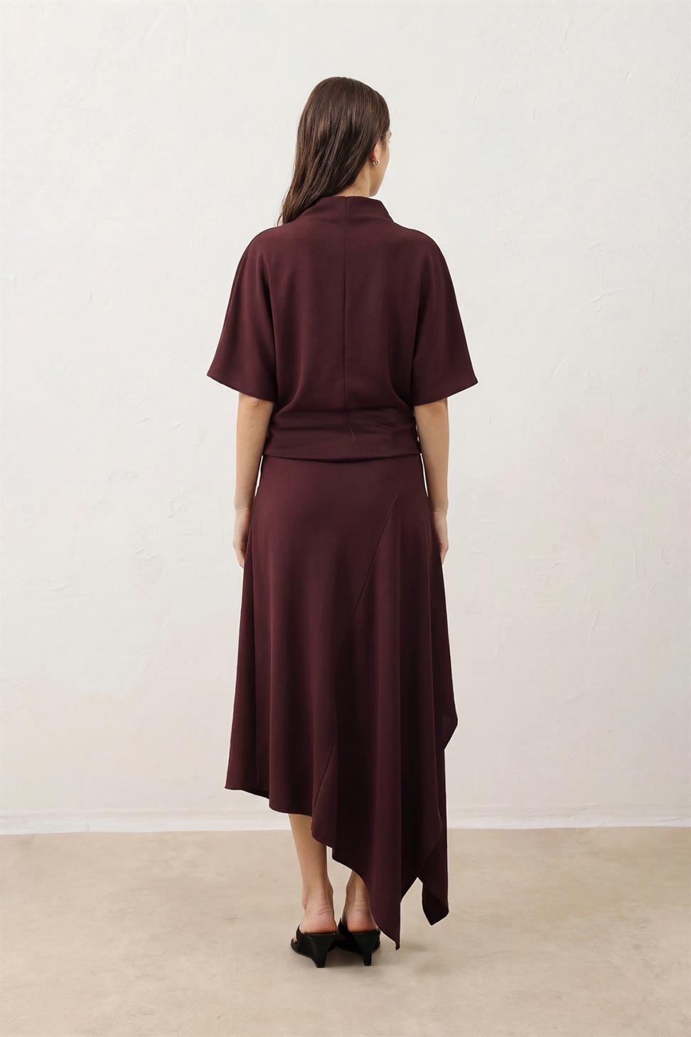 Womens Voluminous Skirt and Blouse Set