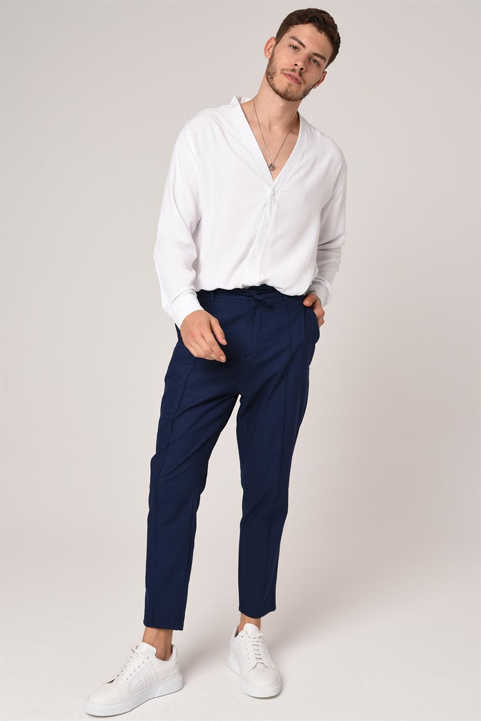 بنطال كتان صديقها