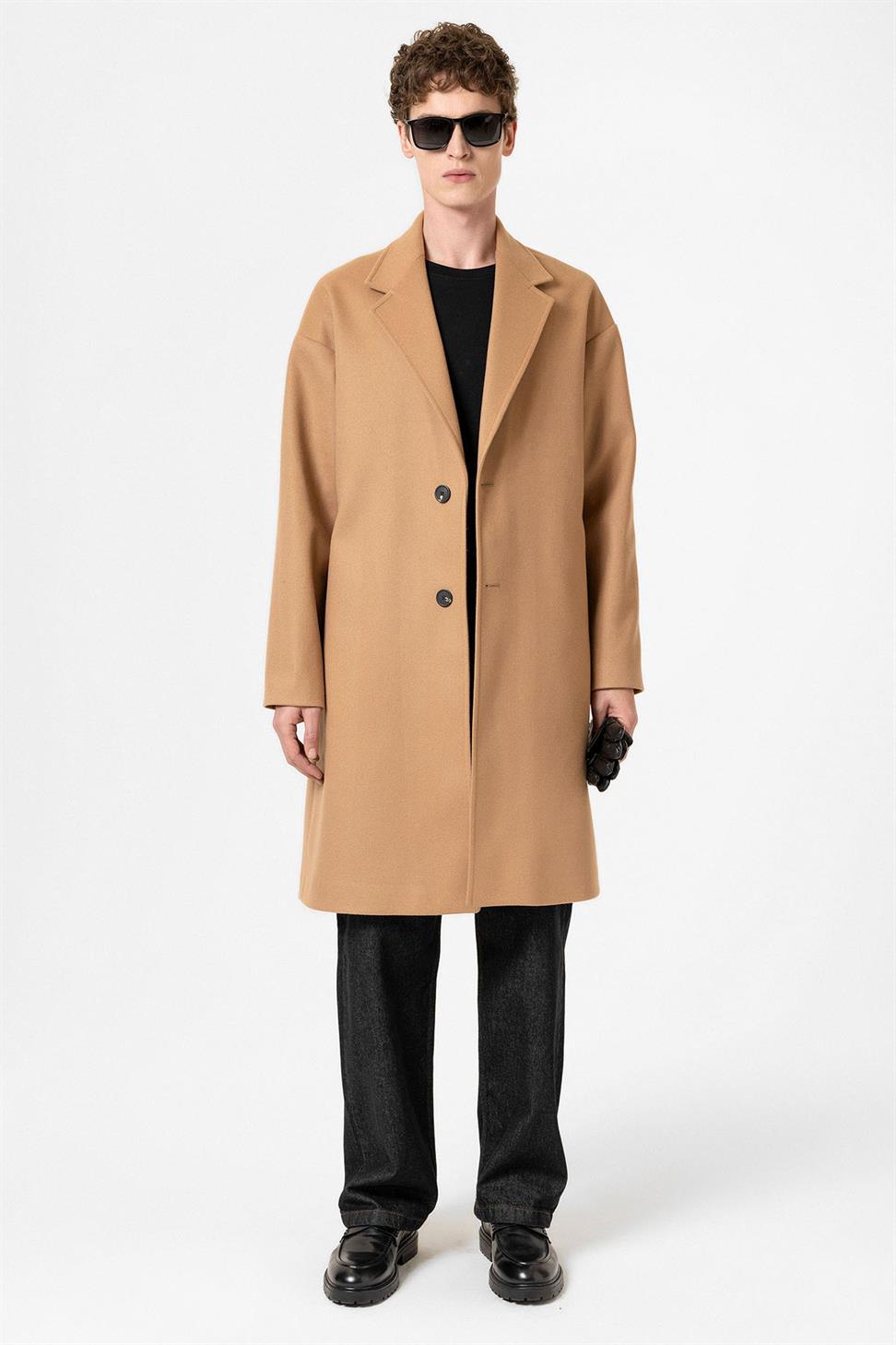 Antioch Camel Oversize Erkek Kaban