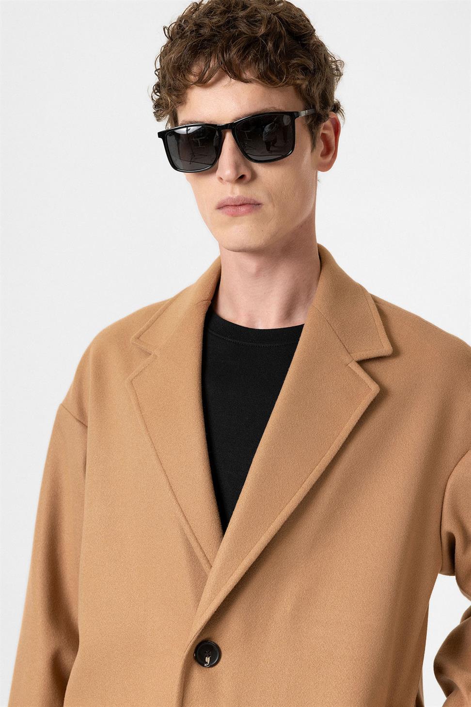 Antioch Camel Oversize Erkek Kaban