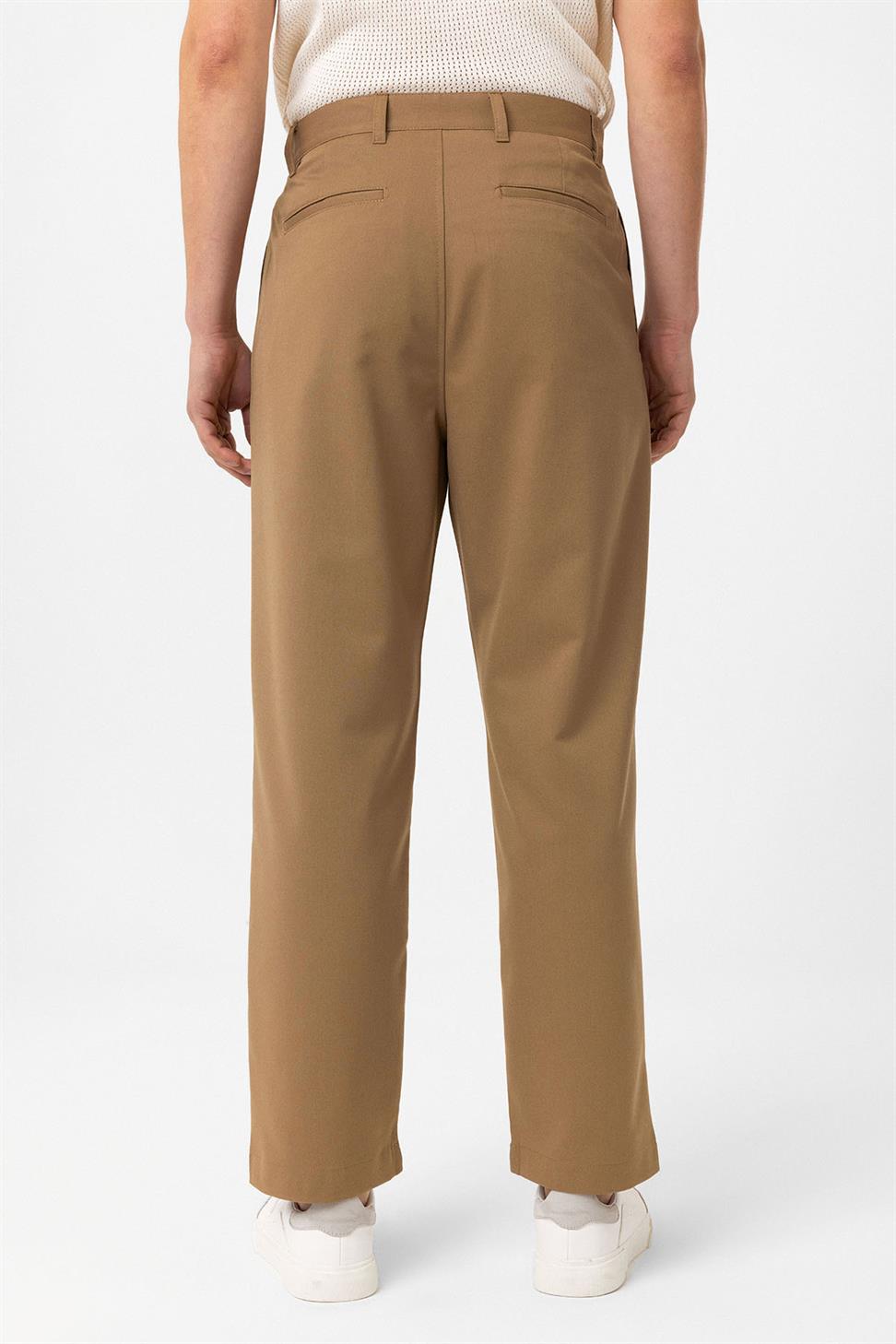Antioch Camel Straight Fit Erkek Pantolon