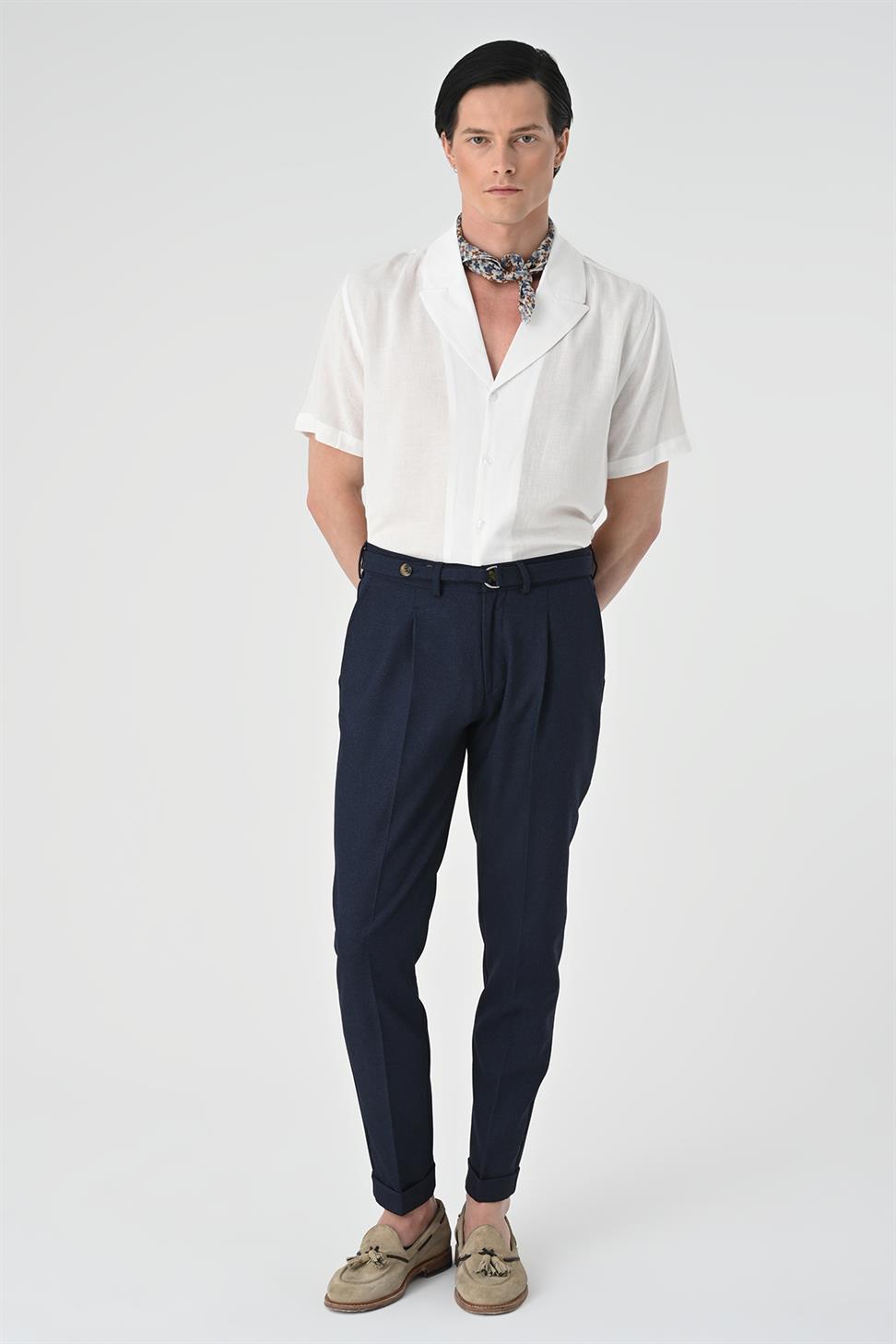 سترة طوق قميص الرجال