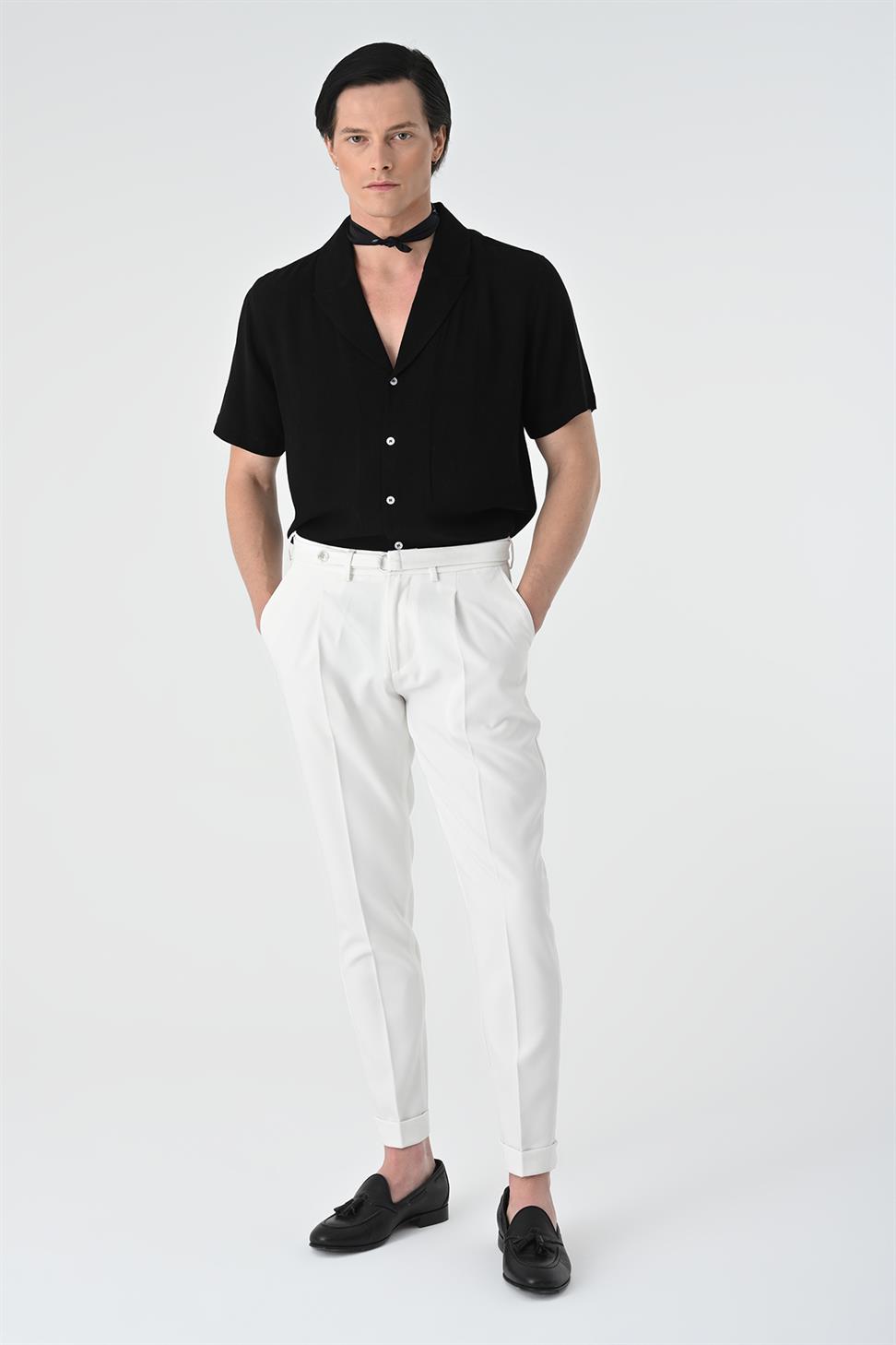 سترة طوق قميص الرجال