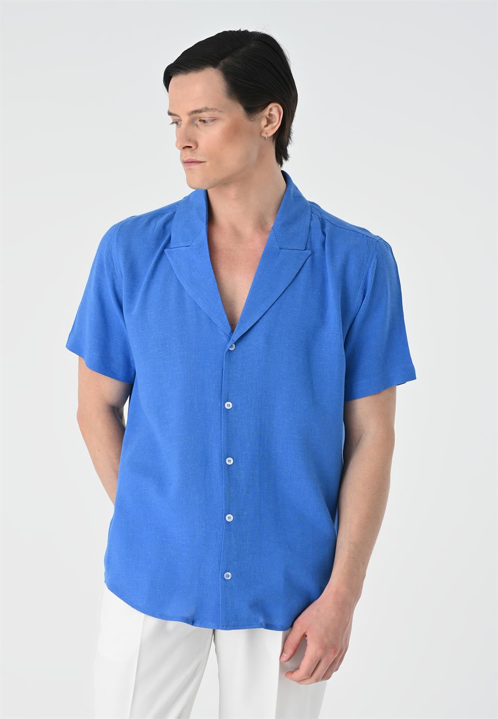 سترة طوق قميص الرجال