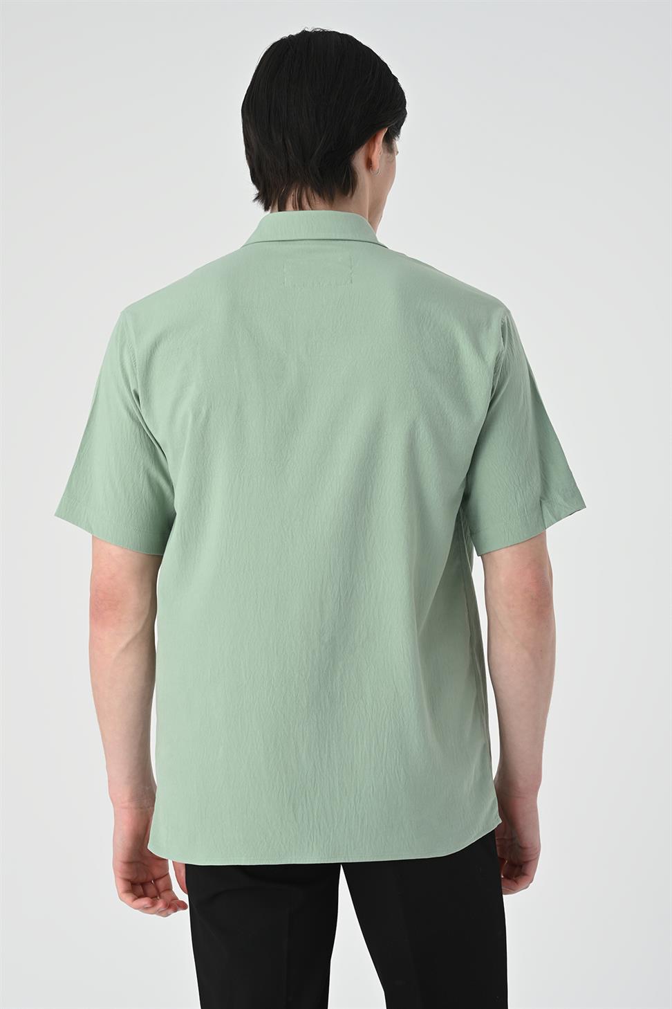 قميص رجالي بجيب مزدوج