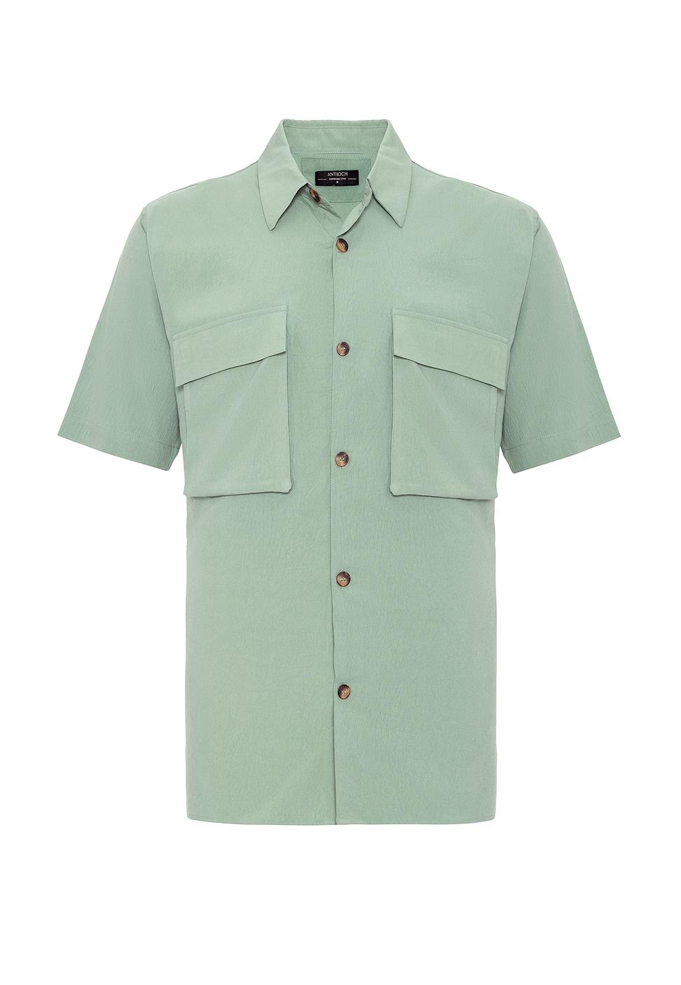 قميص رجالي بجيب مزدوج