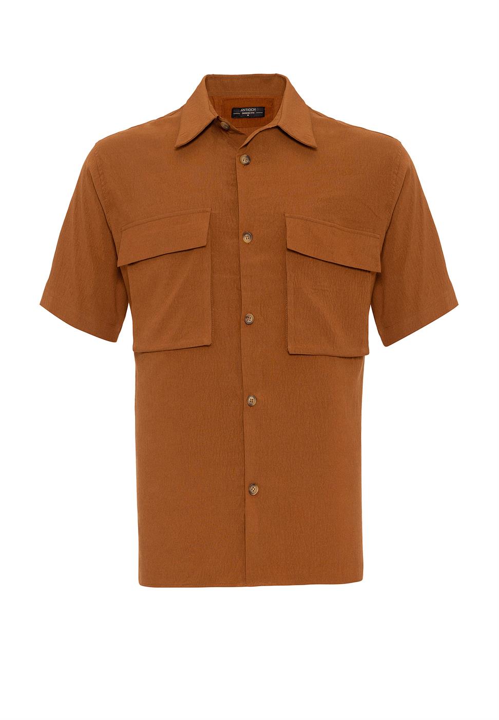 قميص رجالي بجيب مزدوج