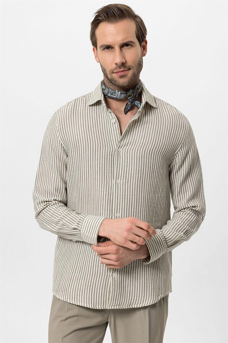 قميص رجالي مخطط