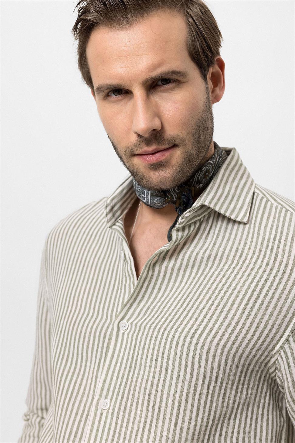 قميص رجالي مخطط