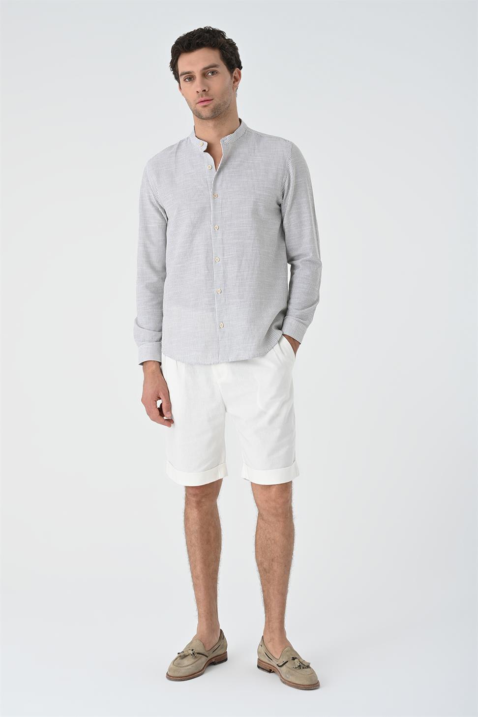 قميص رجالي قطن مخطط