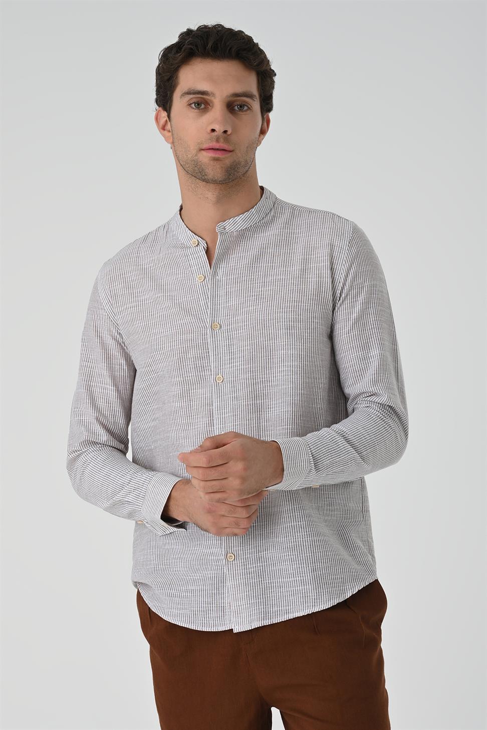 قميص رجالي قطن مخطط