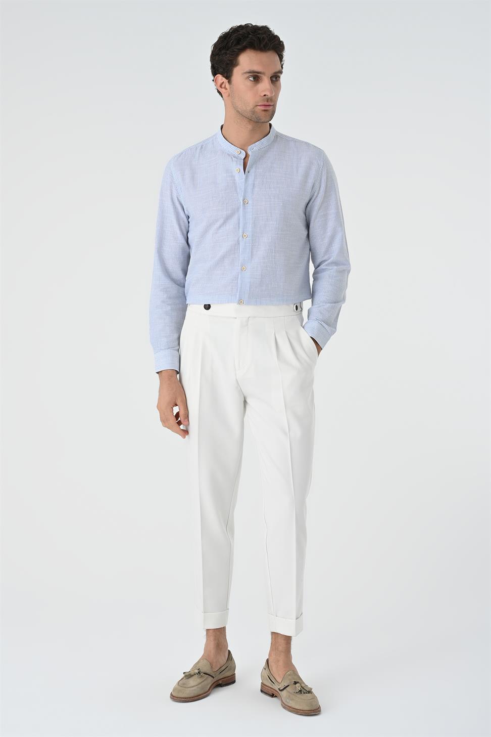 قميص رجالي قطن مخطط