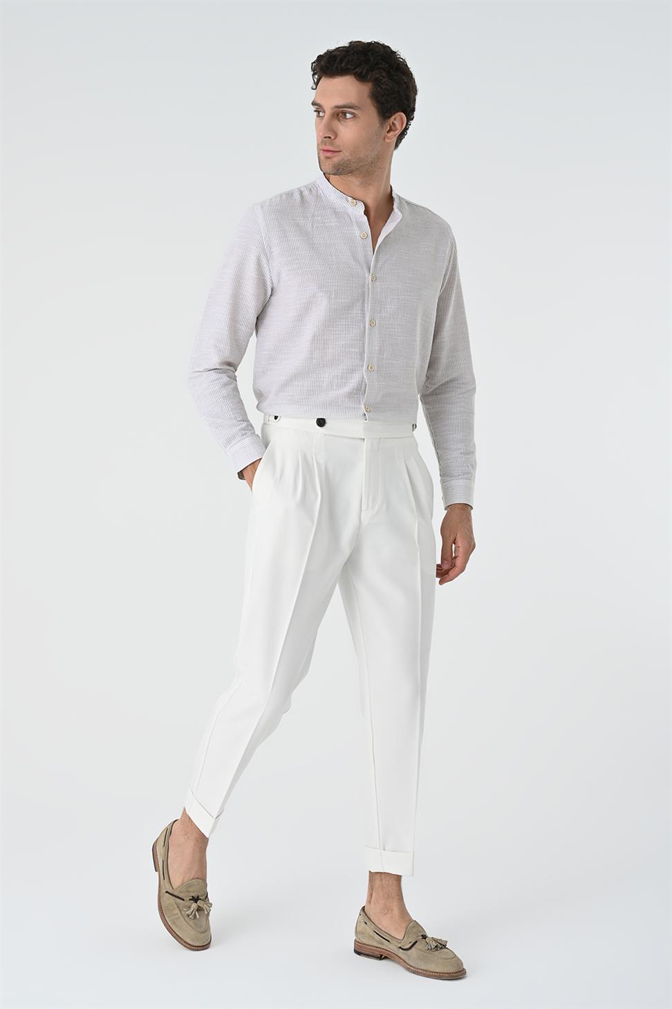 قميص رجالي قطن مخطط