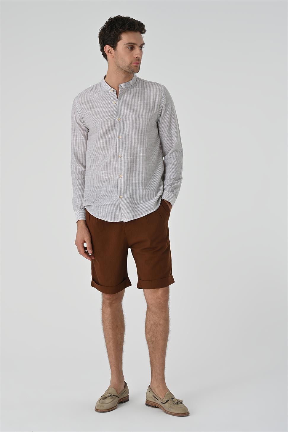 قميص رجالي قطن مخطط