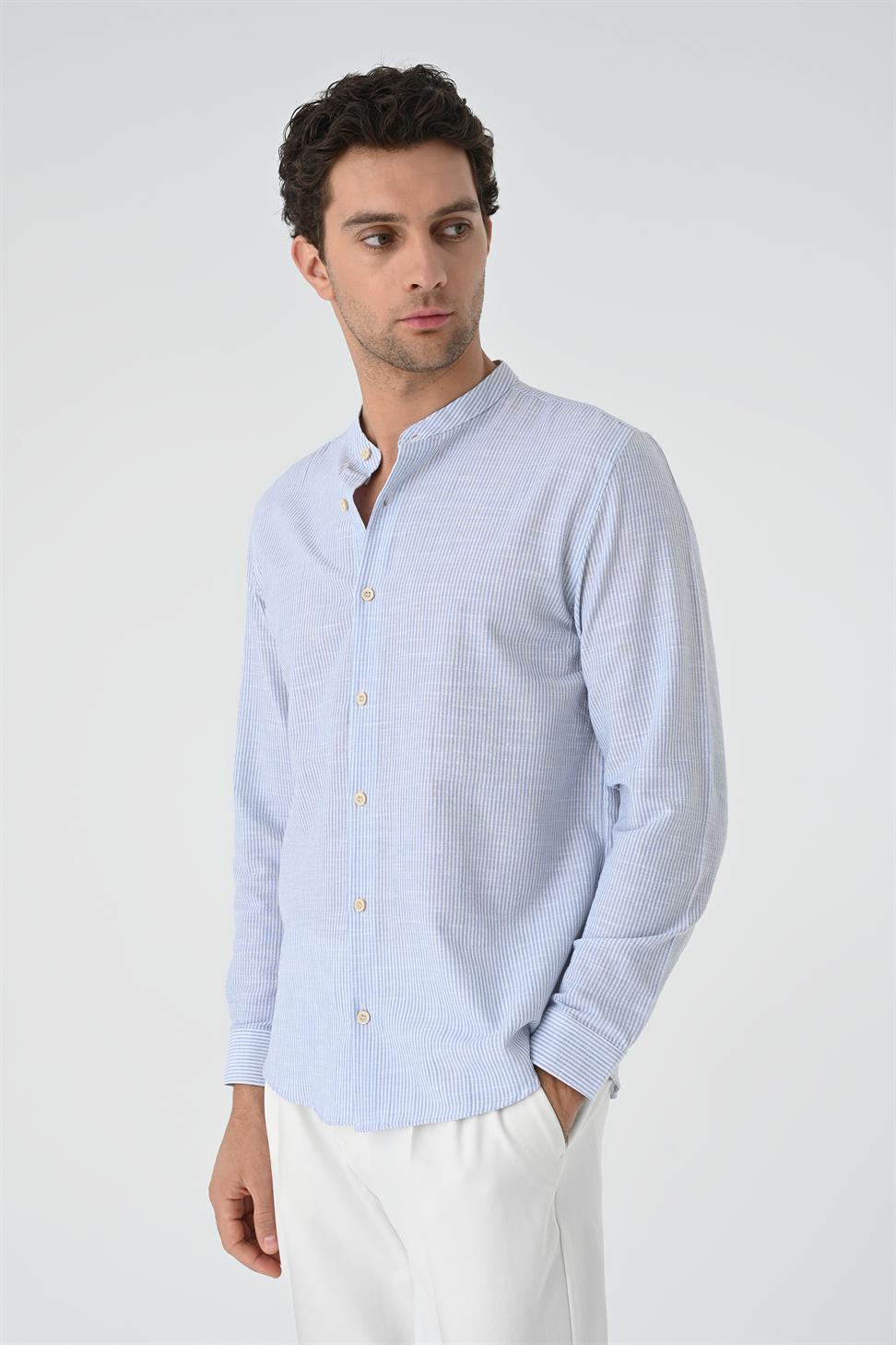 قميص رجالي قطن مخطط