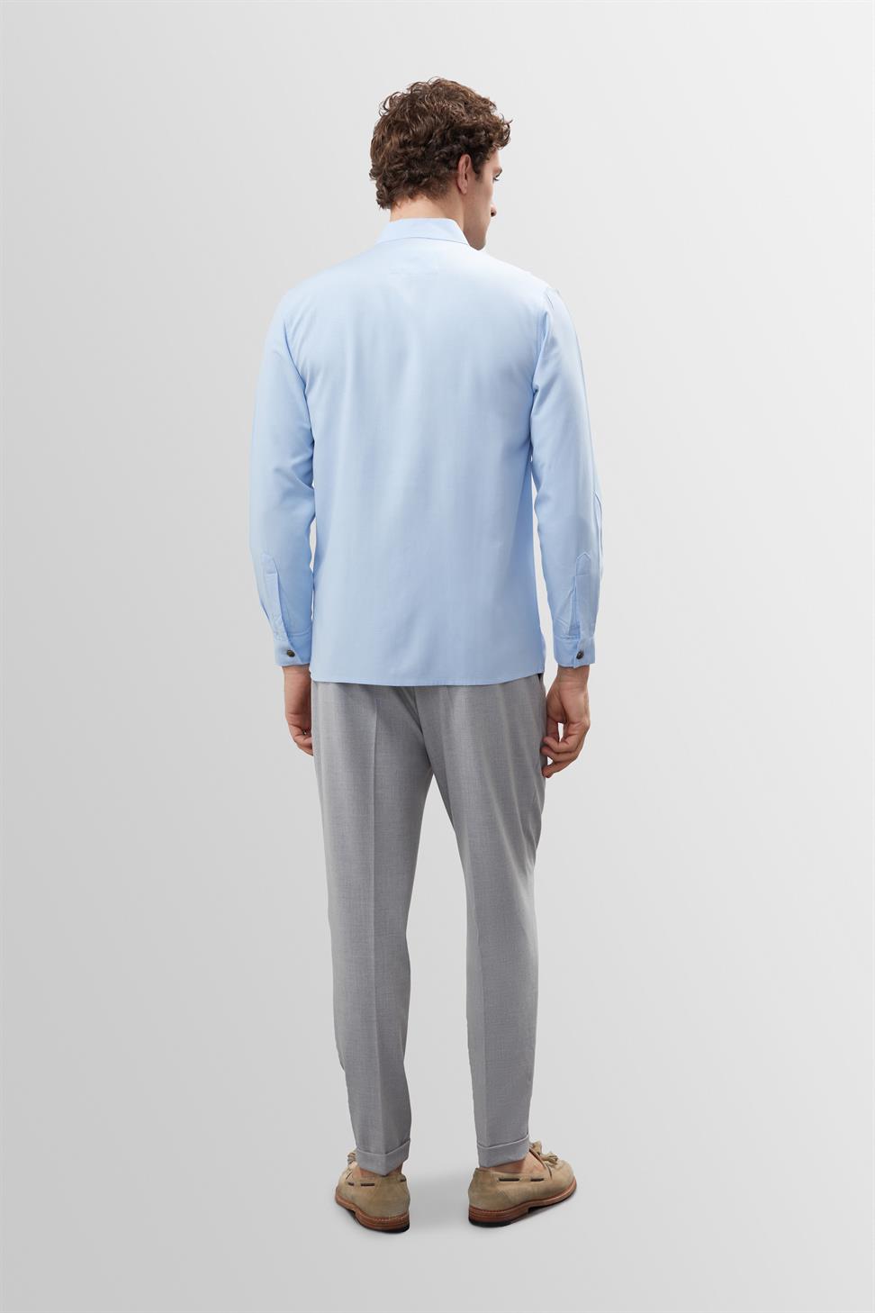 زر مفصل الوقوف طوق القميص الرجالي