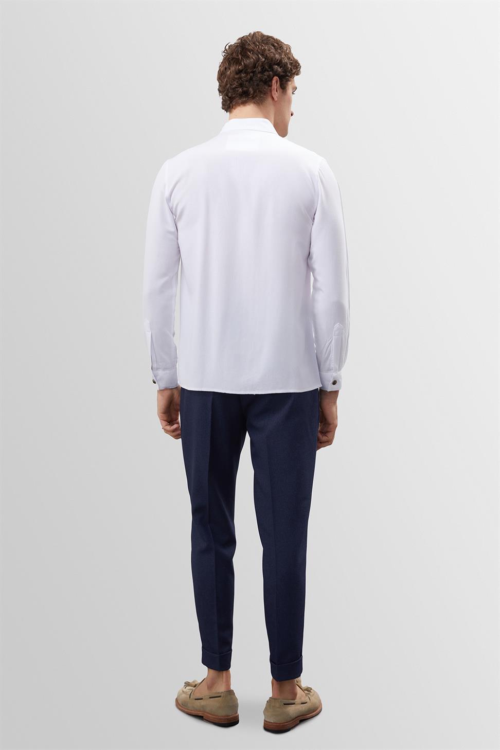 زر مفصل الوقوف طوق القميص الرجالي