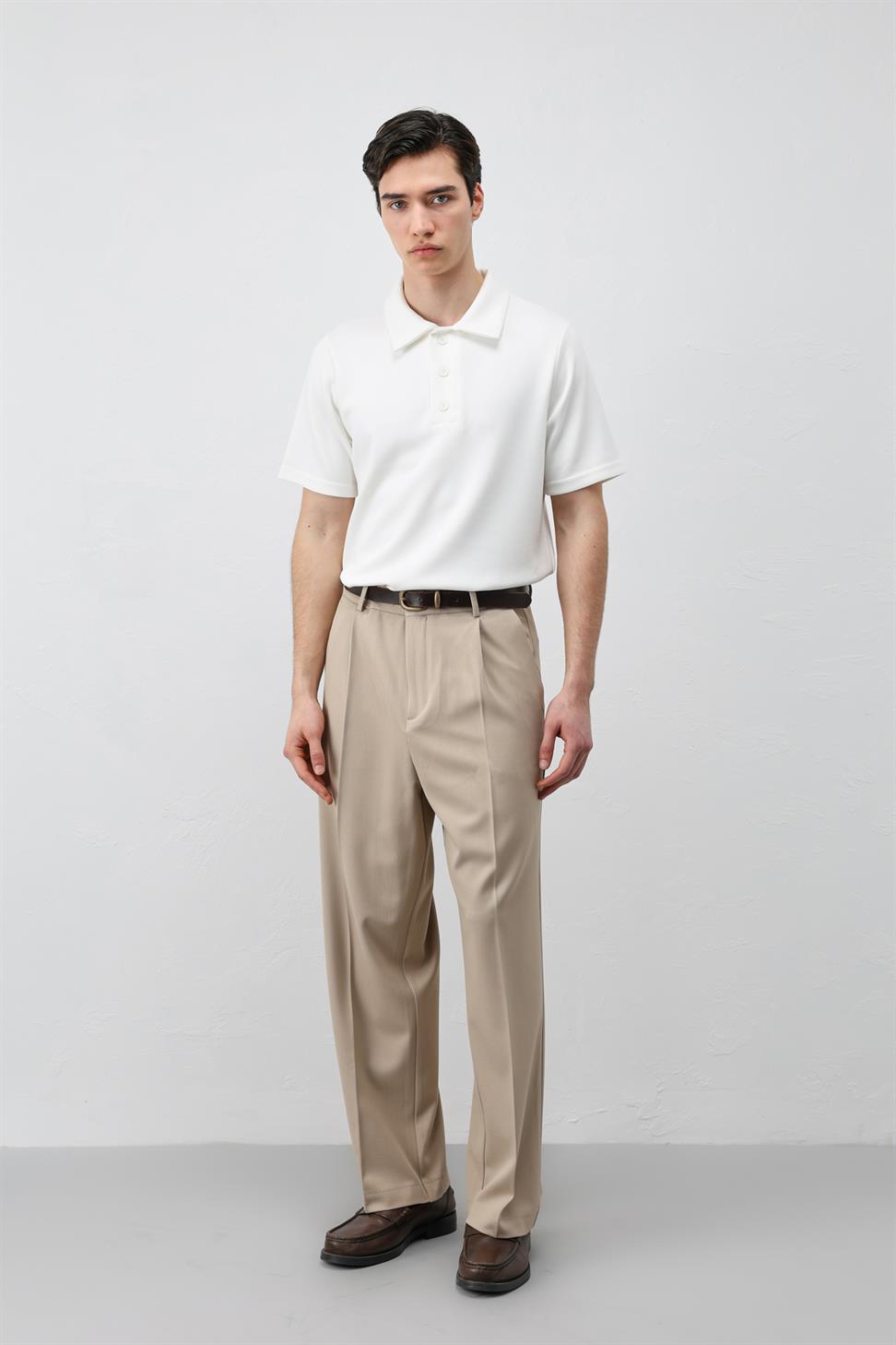 Basic Polo-Neck Mens T-Shirt